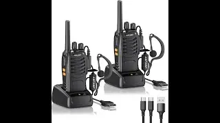 Walkie Talkies bidirezionale senza licenza PMR 446MHz Frequenza Civile Ricetrasmittente 16 canali
