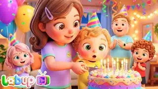 Happy Birthday Song! 🎂 Surprise Party & Cake Cutting 🍰 Labup TV