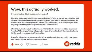 Reddit Superbowl 2021 Ad (Ad Only, no Commentary)