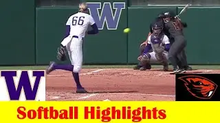 Oregon State vs #8 Washington Softball Game 3 Highlights, March 30 2024