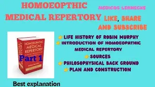 #homoeopathic medical repertory part I #murphy repertory#aiapget