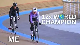 Sports journalist tries track cycling for the first time *SCARY*