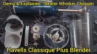 Havells Hand Blender Demo and Explained All Parts Beater Whisker Chopper ⚡️⚡️