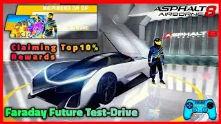Asphalt 8 Independence Day Cup Top 10% Rewards | Faraday Future Unlocked + Stock Rank Test Drive