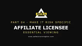 04 AFFILIATE  - Make your training RISK Specific