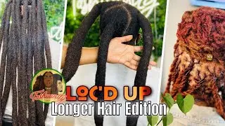 Styling Long Locs| Long Wicks| Loc Combination