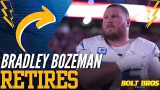 Chargers Center Bradley Bozeman SHOCKS NFL: RETIRES After 8 Seasons! #nfl #nflfootball #sports
