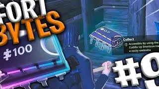 Fortnite Fortbyte #07 - Accessible by Using Cuddle Up Emoticon Inside a Rocky Umbrella