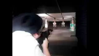 Chris shooting the Slide-Fire AK-47.