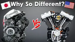 Why Japanese and American Motorcycle Engines Are So Different?