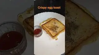 crispy egg toast #food #ytshorts #recipe #cooking #shorts