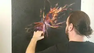 Butterfly nebula painting
