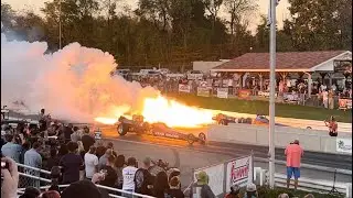 Keystone 2024 gassers / top fuel burnouts and JET CARS