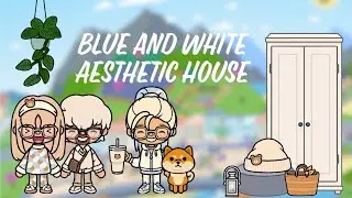 Blue & White Aesthetic House 🩵🏠🤍 | Festive Furniture Pack & Beige Basics Style Pack Inspired