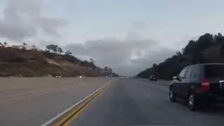 Driving US Freeway: I-5 SOUTH-bound, from Oceanside, CA to San Diego