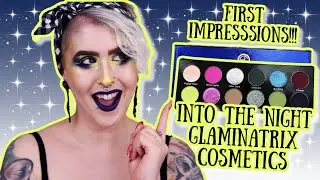 Glaminatrix Cosmetics Into The Night Palette First Impressions Look 🌃🌙✨