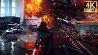 Darth Vader vs 100 Soldiers ⁴ᴷ⁶⁰ Ultra Realistic Graphics Gameplay - STAR WARS Battlefront II