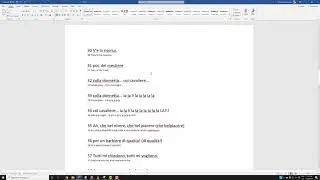 Bilingual Text Song Lyric