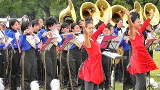 精華女子高等学校 吹奏楽部 / 海の中道海浜公園 でのステージ演奏 / Seika Girls' High School Band 「4ｋ」