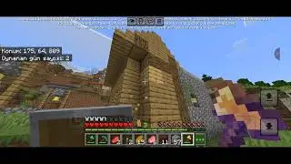 Minecraft Survival b&ouml;l&uuml;m 2 tarla yaptım taş farmi da yaptım