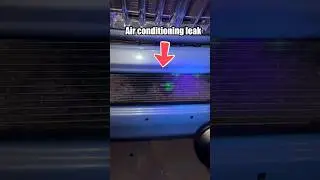 Хитрость по поиску утечки в кондиционере с помощью черного света и УФ-красителя #авторемонт #авто...