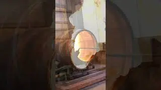 Charring a Japanese Whiskey Barrel