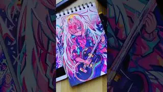Alcohol Marker Hyperpop Drawing #shorts