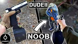 Destroying NOOBS with FULL AUTO PISTOL and INSANE Airsoft GUNS!