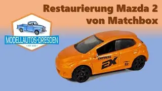 Restaurierung #158 Modellauto Mazda 2 von Matchbox ca. 1:64 [modellautos-dresden]