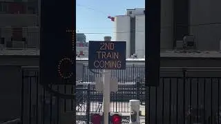 Second train coming sign #railroadcrossing #denver