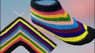 NEW KNITTING PATTERN FOR LADIES SOCKS JUTTI SOCKS ANGUTHE WALI JURAB BNAYE AASAN TRIKE SE # 521