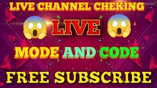👉 🔴 LIVE CHANNEL CHEKING AND 100 SUBSCRIBE FREE 📢