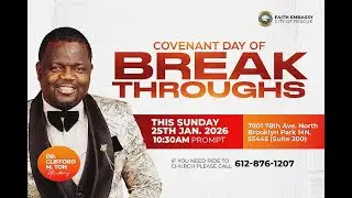 Empowered for Supernatural Breakthrough |Day # 18| Sun. Jan 22, 2026| Faith Embassy [City of Rescue]