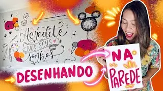 Desenhando na Parede com Caneta Posca e Tintas | Karol Stefanini