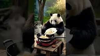 Panda Cooking Time #ai #panda #viralvideo #trending #shorts