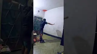 skating stunt don't try without any training #skating #skills #skater #skateboarding #shortsfeed