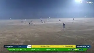 Live Cricket Match | Excel eleven vs Scorpions | 14-Dec-24 08:21 PM 20 overs | Singam Cup | CricHero