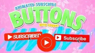 ANIMATED SUBSCRIBE GREENSCREENS + WITH SOUND!!