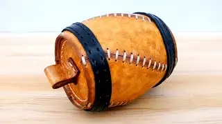 Leather Barrel - How to Make Leather Barrel - Tutorial