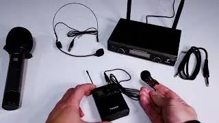 TONOR Sistema de Microfono Inalambrico, Buena calidad de sonido, inalámbricos hasta 60m
