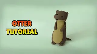 🔴 DIY How to Make an OTTER - Polymer Clay, plastilina and Fondant Tutorial