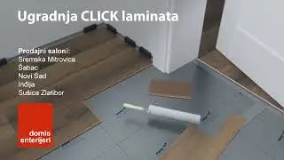 Postavljanje CLICK Laminata | Domis enterijeri