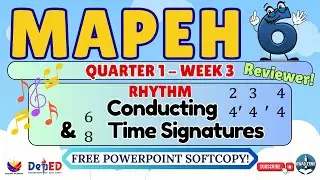 GRADE 6 MUSIC Q1 Week 3 | FREE DOWNLOAD MAPEH PowerPoint Lesson - CONDUCTING PATTERN LESSON #2025