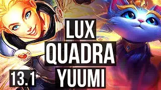 LUX & Caitlyn vs YUUMI & Varus (SUP) | 3.3M mastery, Quadra, 600+ games, 8/4/20 | KR Diamond | 13.1