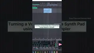 Turning a Vocal Chop into a synth pad in Ableton Live #vocalsynth #wavetable #virtualinstruments
