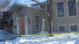 Damage from Saskatoon fire in River Heights on Friday the 13th of February, 2009
