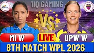 LIVE LAST 8 OVERS MI W VS UPW W !