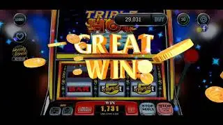 Triple Hot Ice Double Down Classic Slots Casino Gameplay