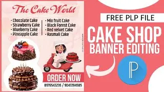 Cake Shop Banner Editing 2024 | Cake Shop Banner Design Plp File | Cake Shop Banner Editing Pixellab