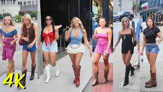 Nashville TN & Broadway Walking Tour | FULL 2HR in 4K